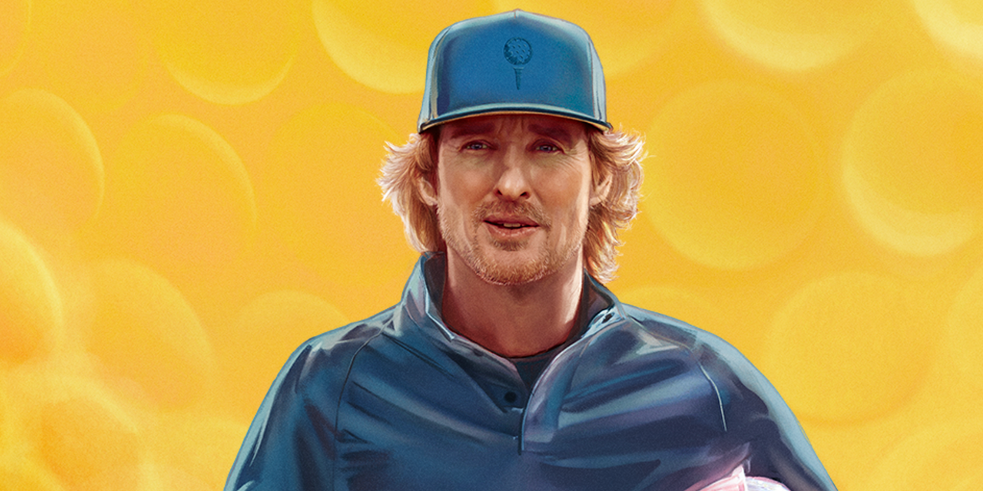 A painted Owen Wilson as Pryce Cahill on the poster for Stick.