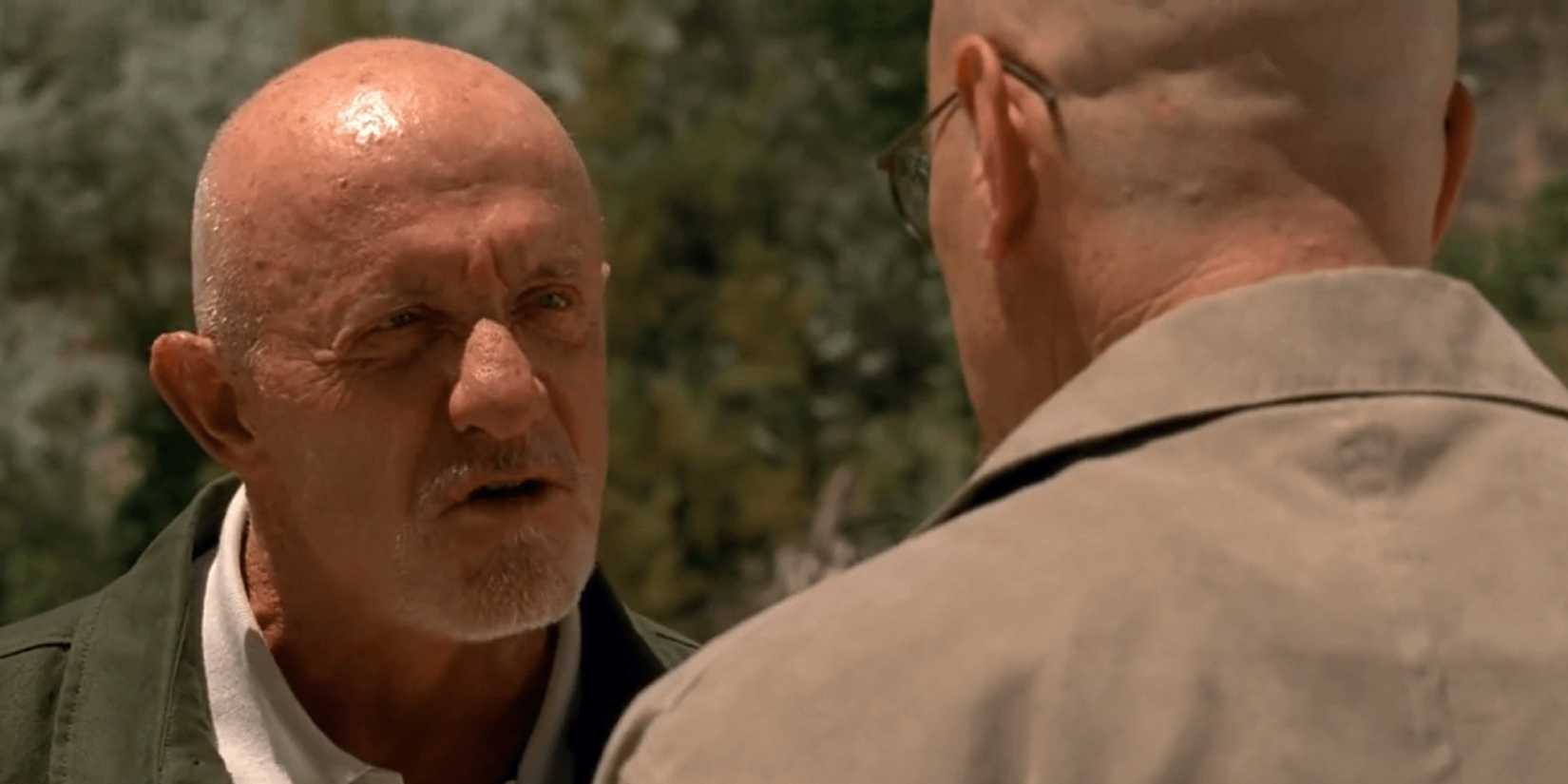 Mike and Walt arguing in season 5 of Breaking Bad - Say My Name (2012).