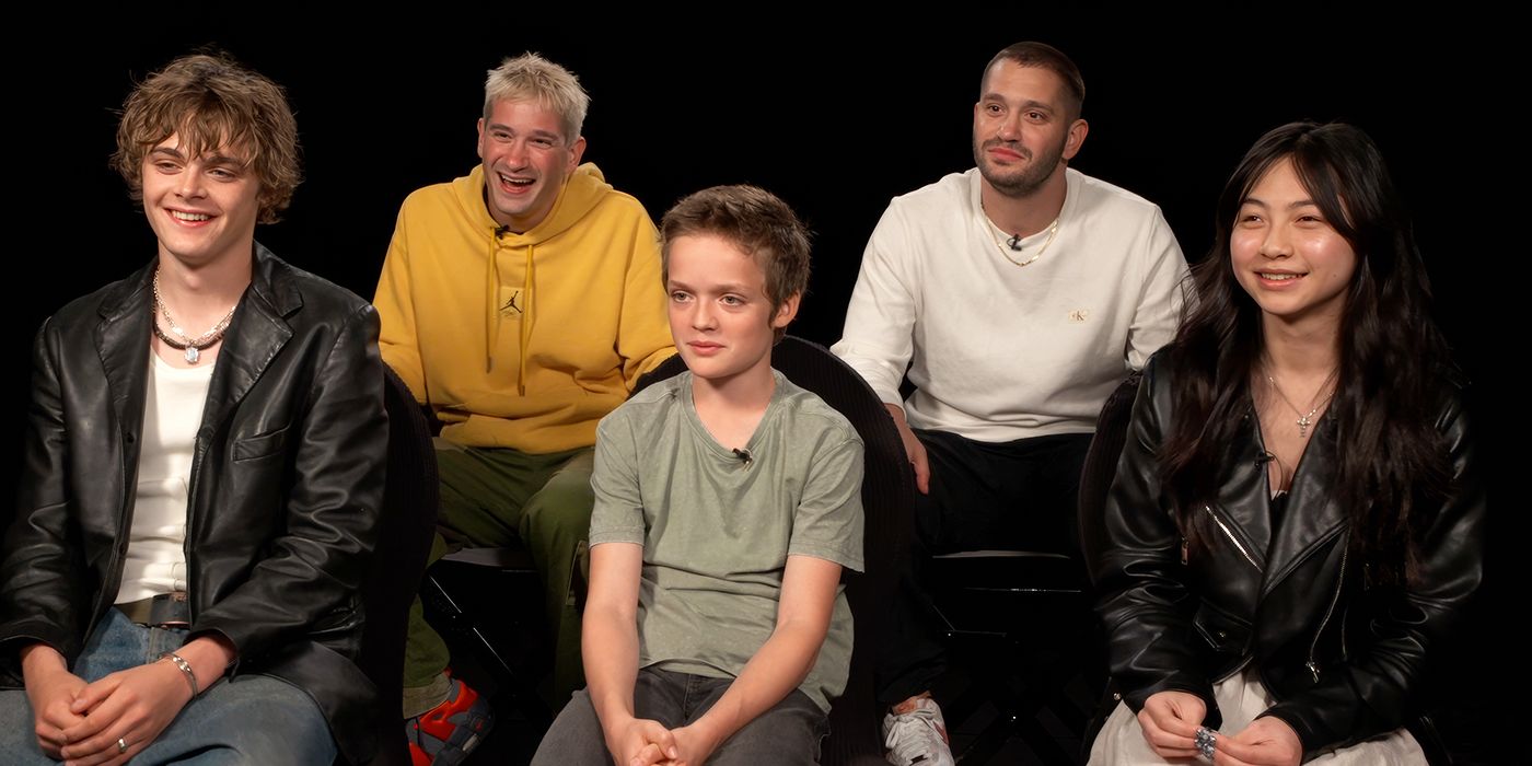 Image of the Philippou Brothers and the cast of Bring Her Back