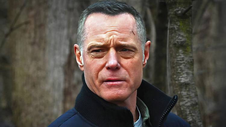 Jason Beghe as Hank Voight in front of trees in the Season 12 finale of Chicago P.D.