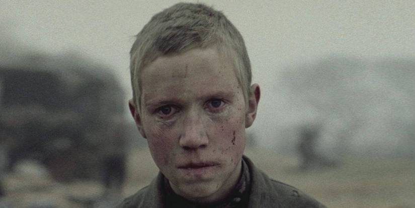 Alexei Kravchennko looking vacantly in Come and See.