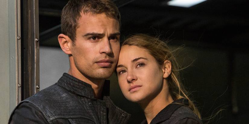 Theo James and Shailene Woodley in 'Divergent' 2014
