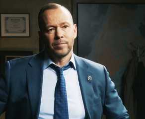 Donnie Wahlberg looking serious as Danny Reagan in Blue Bloods Season 14.