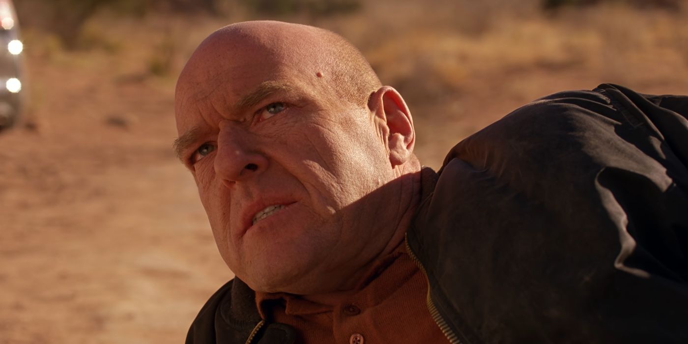 Hank from Breaking Bad scowling