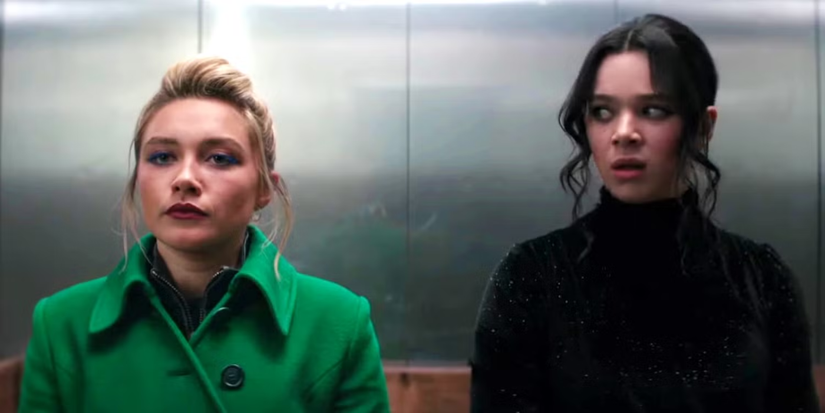 Florence Pugh as Yelena and Hailee Steinfeld as Kate Bishop in Hawkeye Season 1