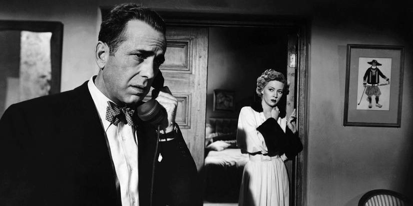 Humphrey Bogart and Gloria Grahame in 'In a Lonely Place'