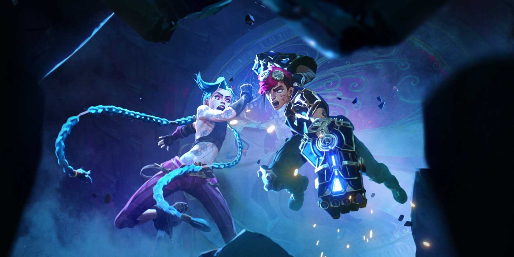 Jinx dan Vi beraksi di Arcane Netflix