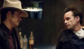 Raylan Word Walton Goggins and Timothy Olyphant “Weren’t Talking” by the End of ...