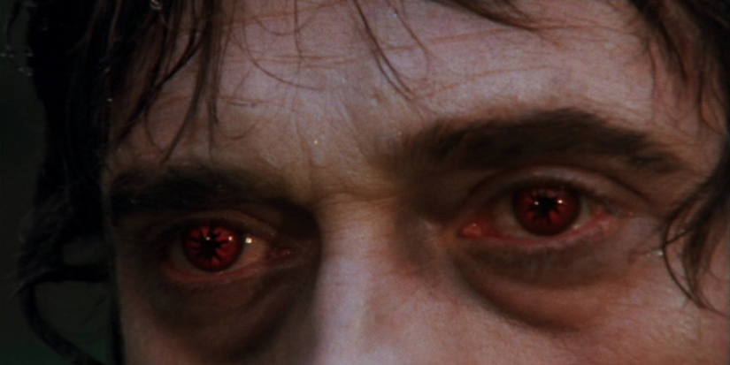 A zombie's scary eyes in 'Let Sleeping Corpses Lie'