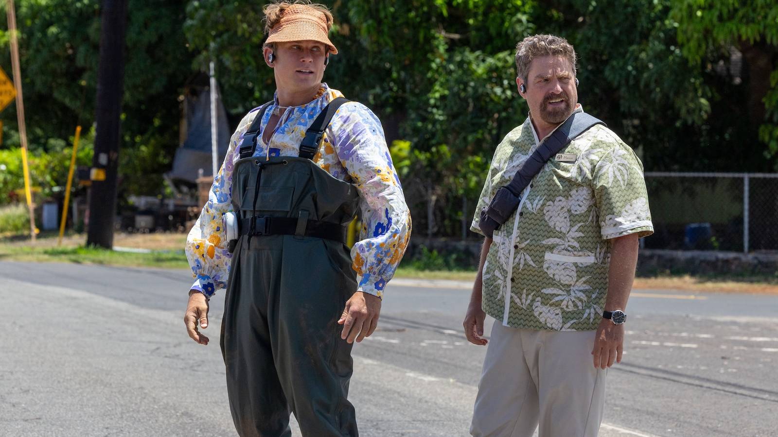 Billy Magnussen as Pleakley and Zach Galifianakis as Jumba in Lilo & Stitch