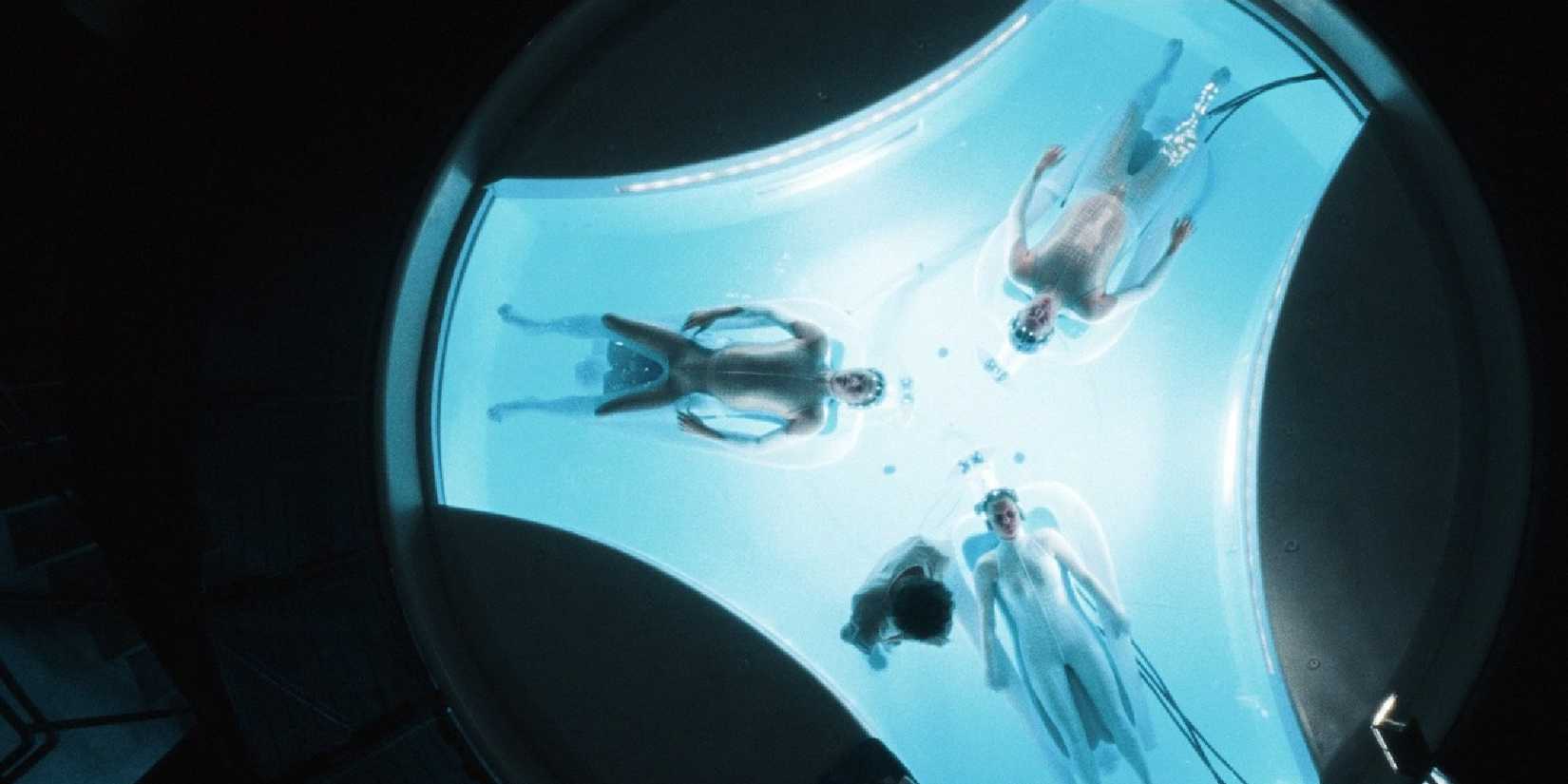 The three precogs lay in their tank in Steven Spielberg's 'Minority Report'