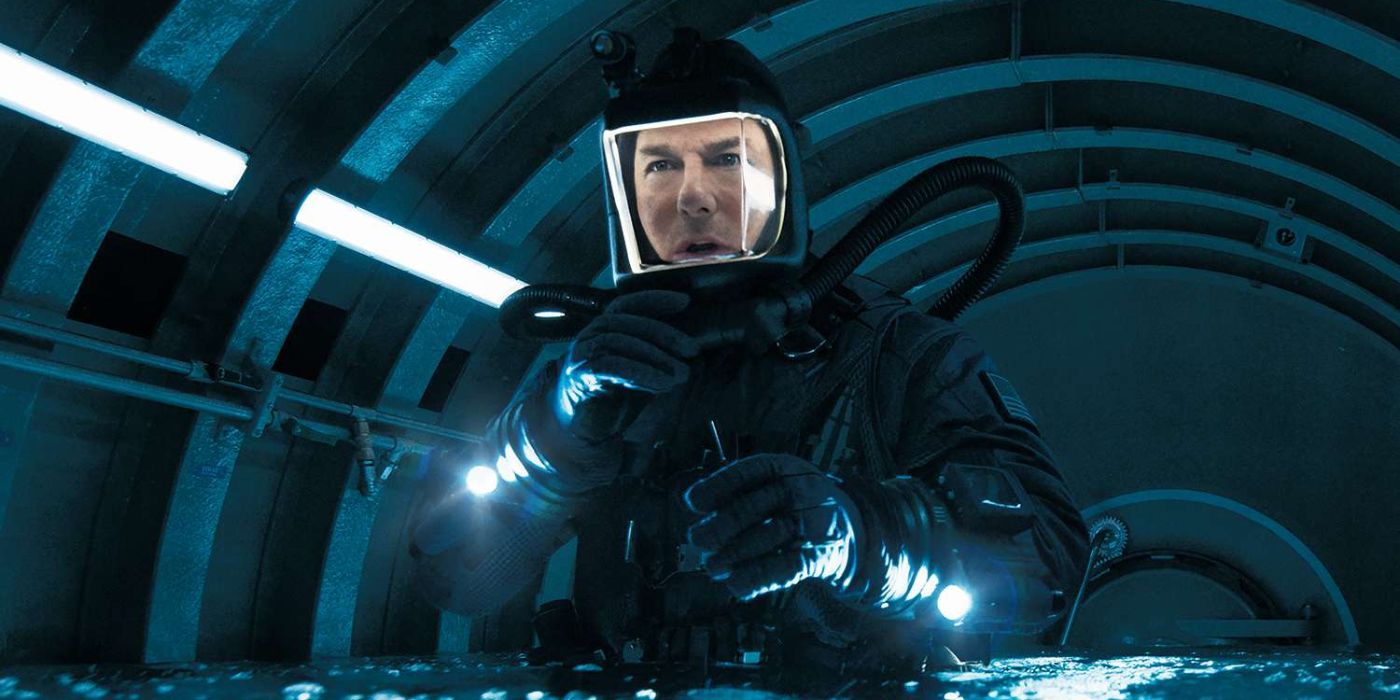 Tom Cruise wearing a diving suit in Mission: Impossible - The Final Reckoning