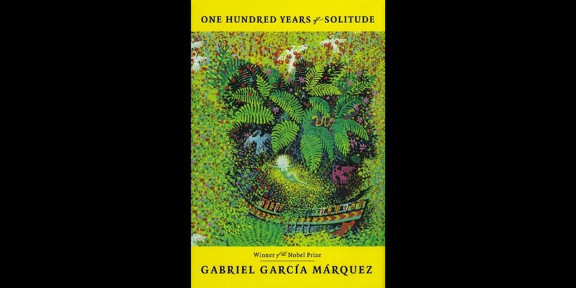 The book cover of One Hundred Years of Solitude by Gabriel García Márquez