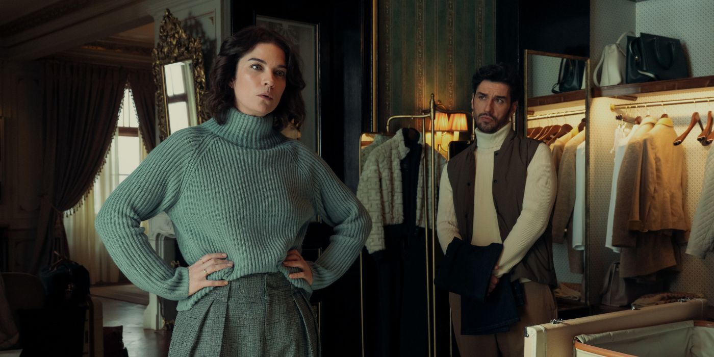 Annie Murphy and Aras Aydin in Nine Perfect Strangers Season 2