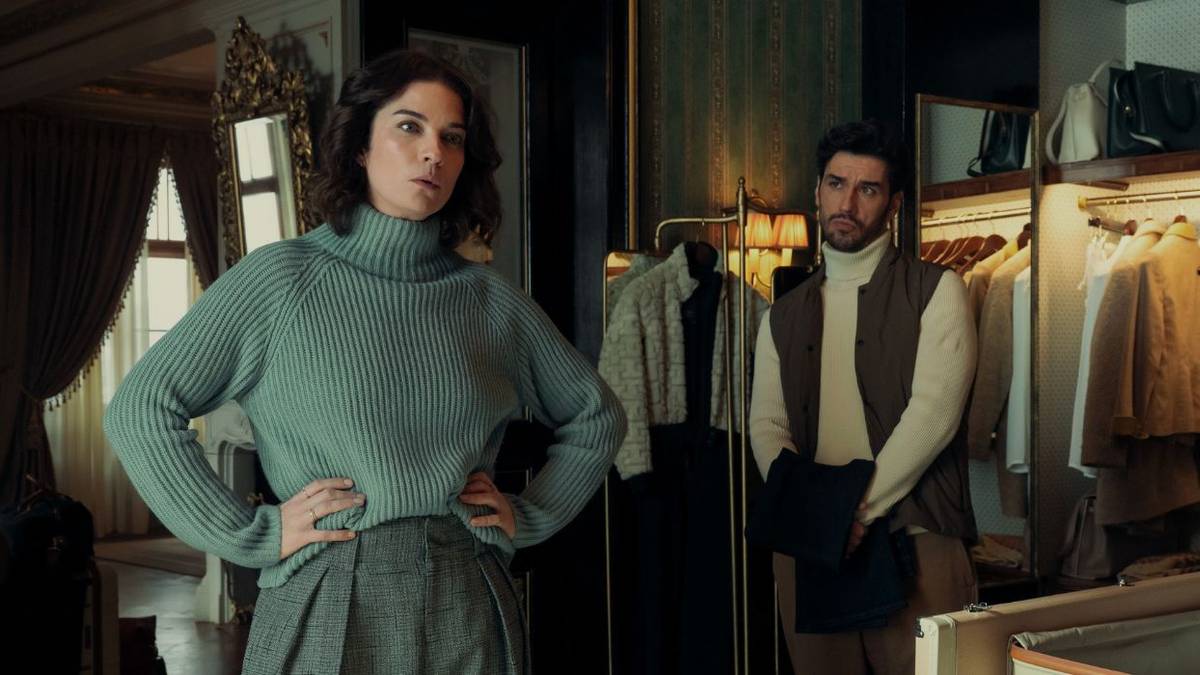 Annie Murphy and Aras Aydin in Nine Perfect Strangers Season 2