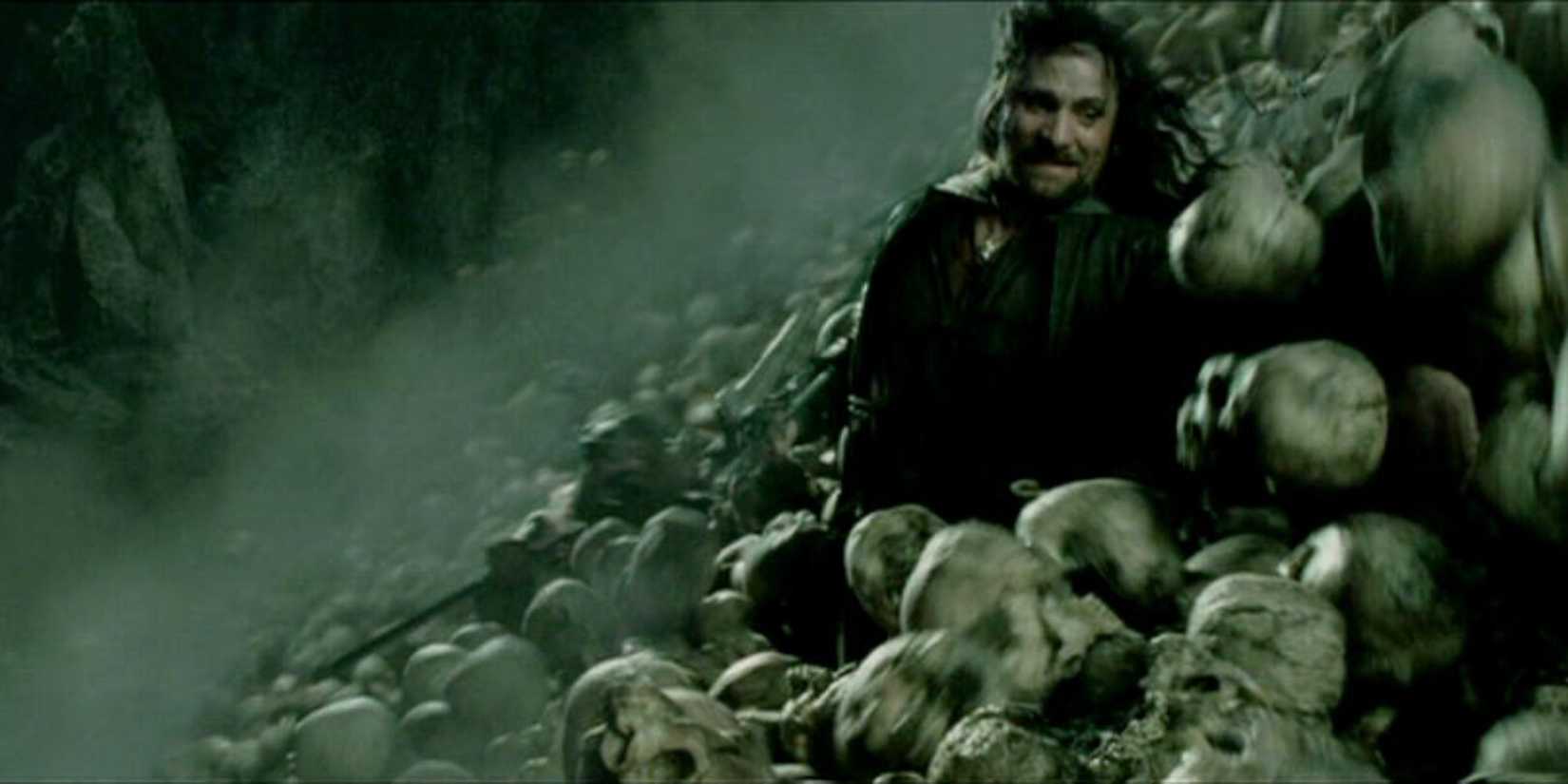 Aragorn and the Army of the Dead avalanche