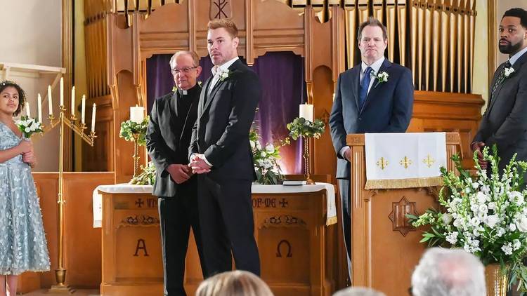 Ruzek (Patrick Flueger) waits at the altar for Burgess in Chicago P.D.'s "Vows."