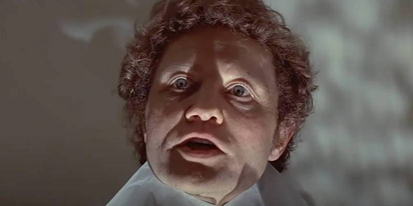 Dudley Sutton has creepy shadows across his face in The Devils (1971).