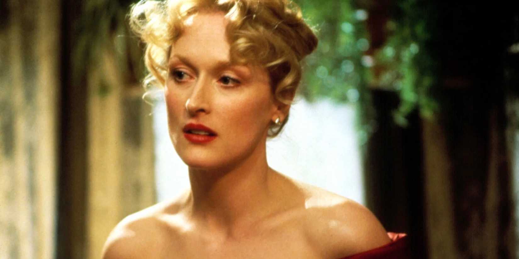 Meryl Streep looking intently in Sophie's Choice