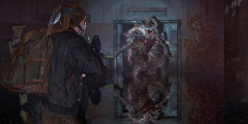 Abby tries to defeat the Rat King in 'The Last of Us Part II.'