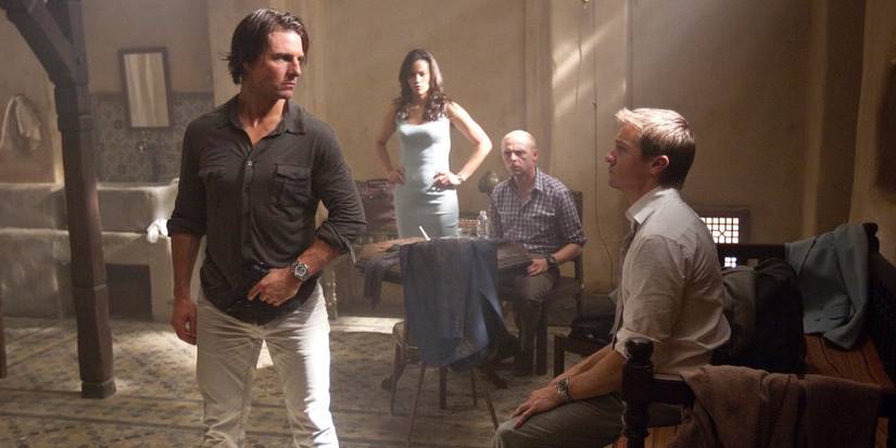Ethan Hunt talking to his team in Mission: Impossible — Ghost Protocol