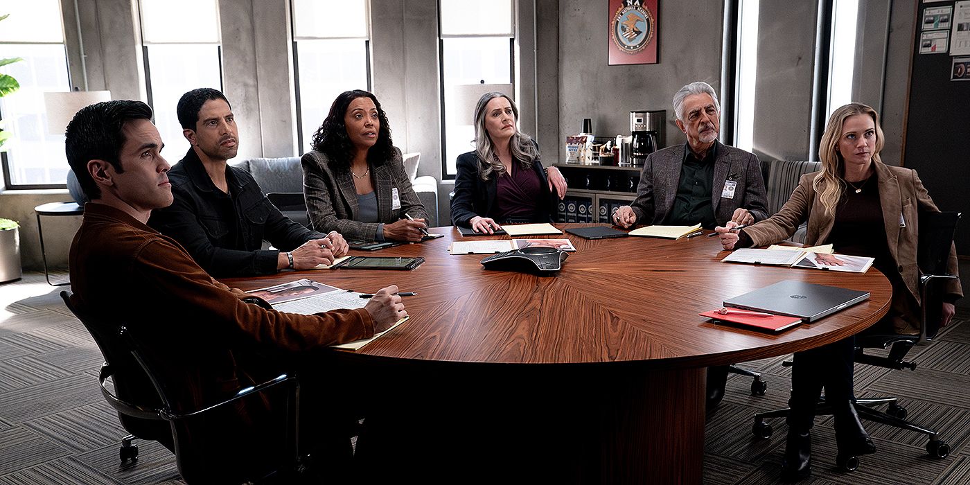 The entire BAU team together in Criminal Minds