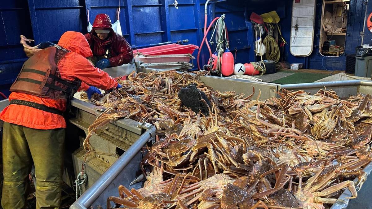 An image aboard Fishing Vessel Titan Explorer of 'Deadliest Catch.'