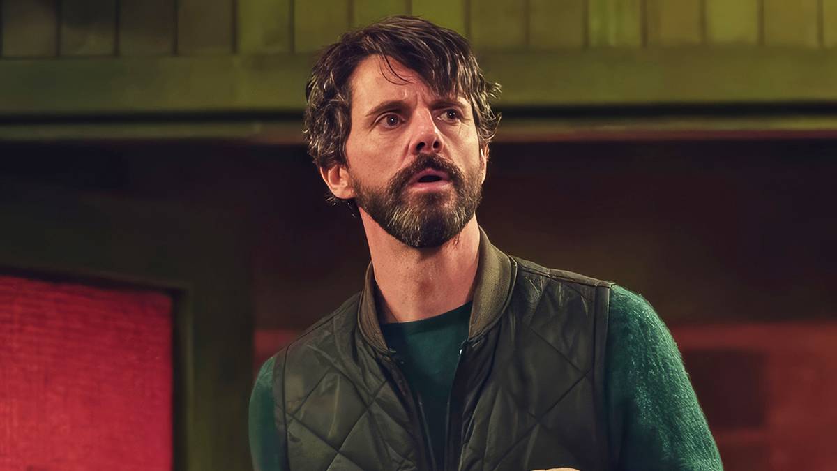 Matthew Goode as Carl Morck looking perplexed in Dept.Q.