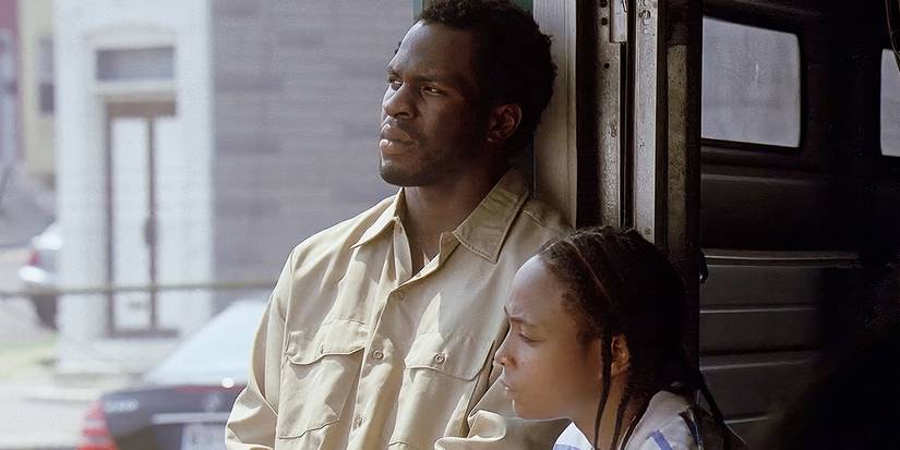 Felicia Pearson and Gbenga Akinnagbe in 'The Wire.'