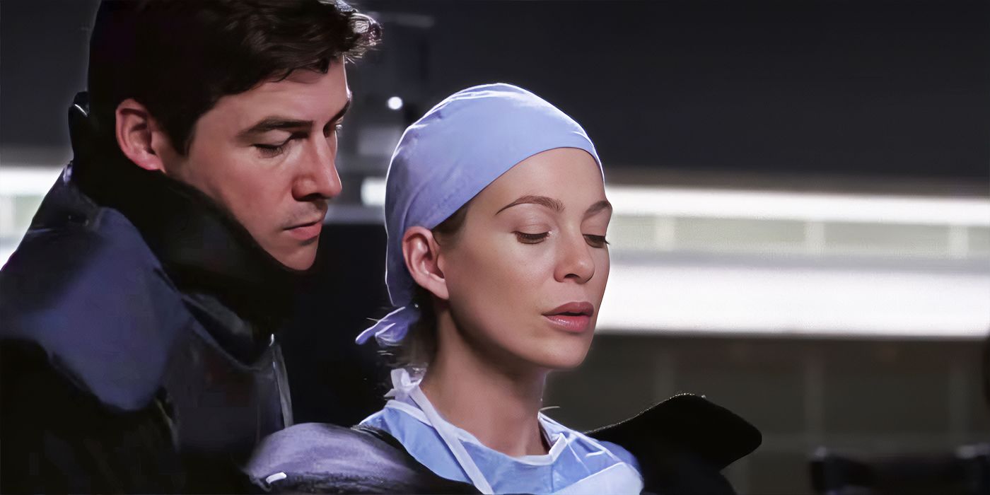 Meredith Grey e Dylan Young em cena clássica de Grey's Anatomy