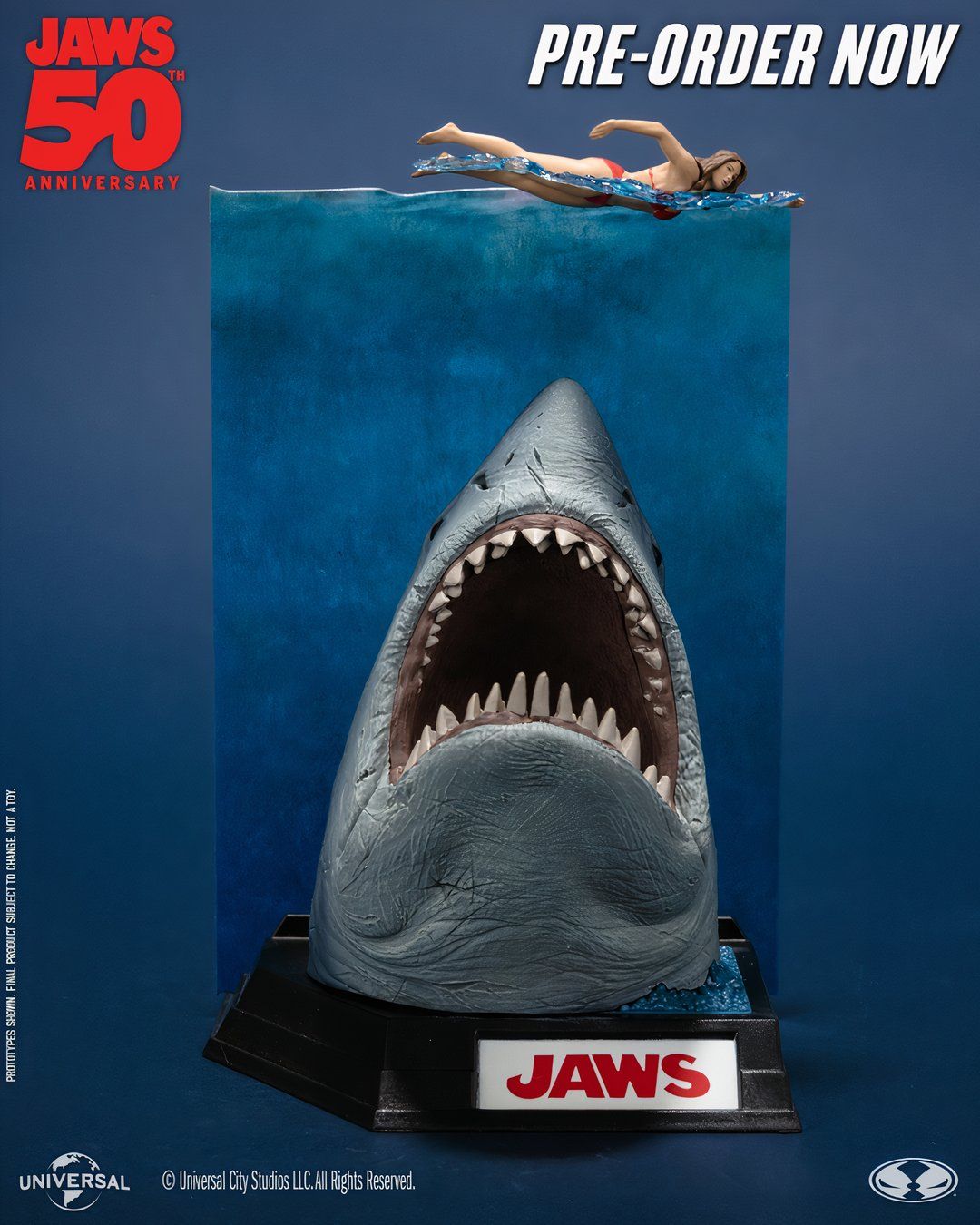 Jaws 50周年記念 Movie Maniacs 限定版 フィギュア
