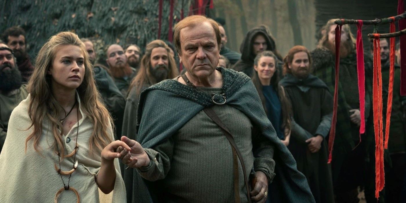 Jeanne Goursaud as Thusnelda and Bernhard Schtz as Segestes in Barbarians
