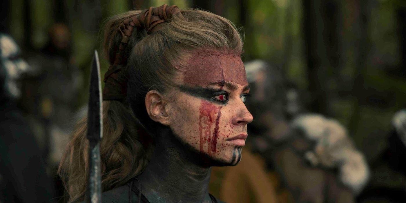 Jeanne Goursaud as Thusnelda in Barbarians