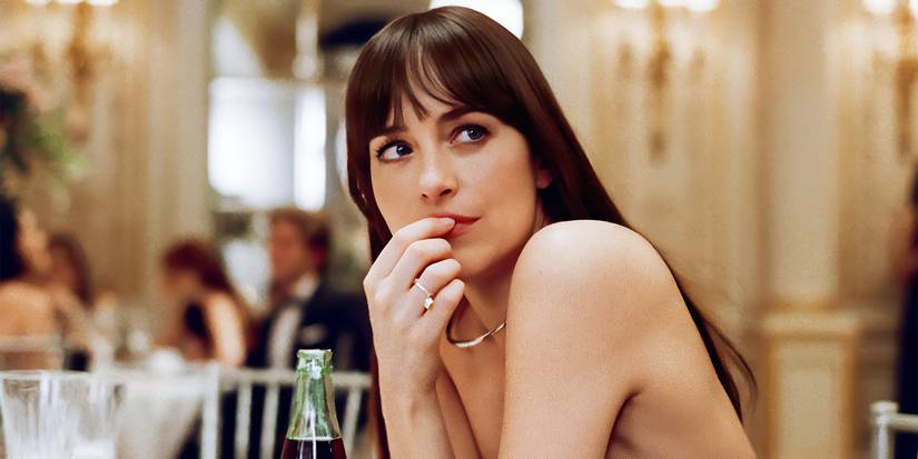 Dakota Johnson as Lucy in Materialists 