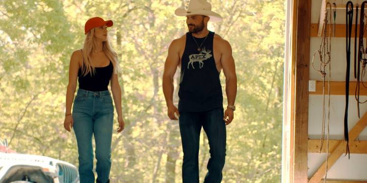 Calah and Steven walk in the barn 'McBee Dynasty.'