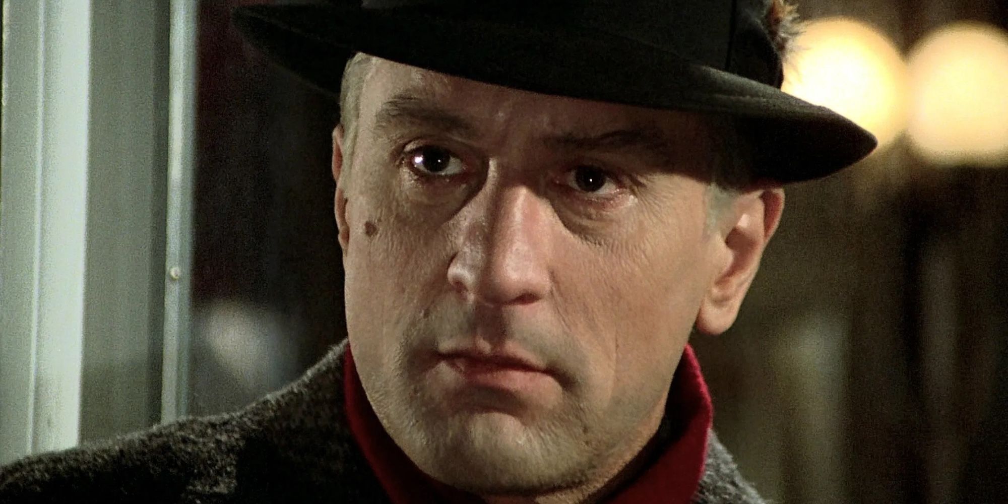 A close-up of Robert De Niro in Once Upon a Time in America