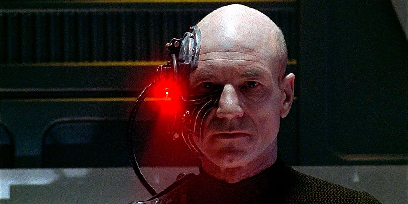 Picard (Patrick Stewart) as Locutus of Borg in Star Trek The Next Generation 