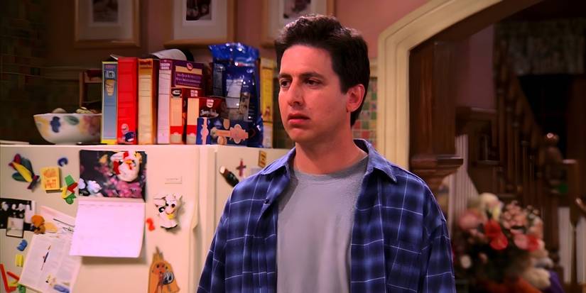 Ray (Ray Romano) standing in kitchen in Everybody Loves Raymond episode "Bad Moon Rising."