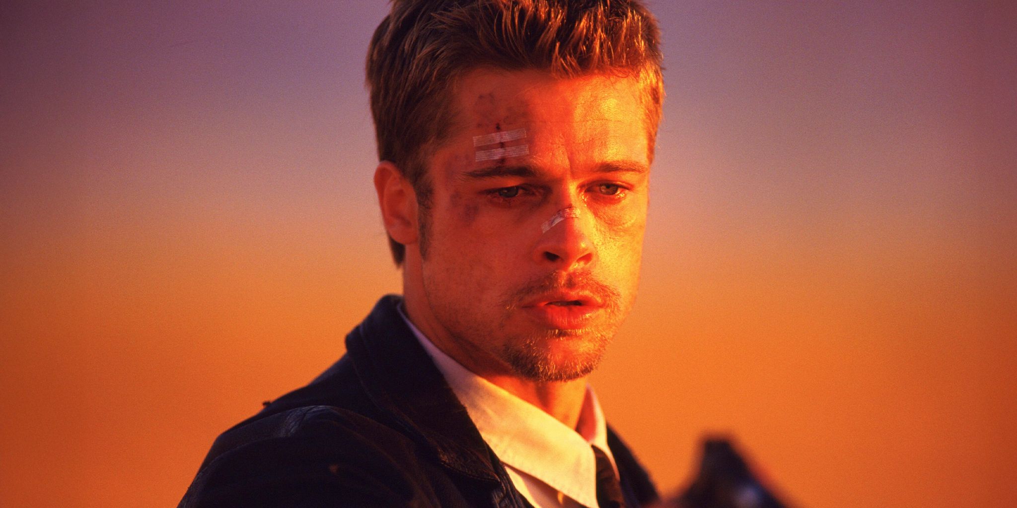 brad pitt as mills in se7en 