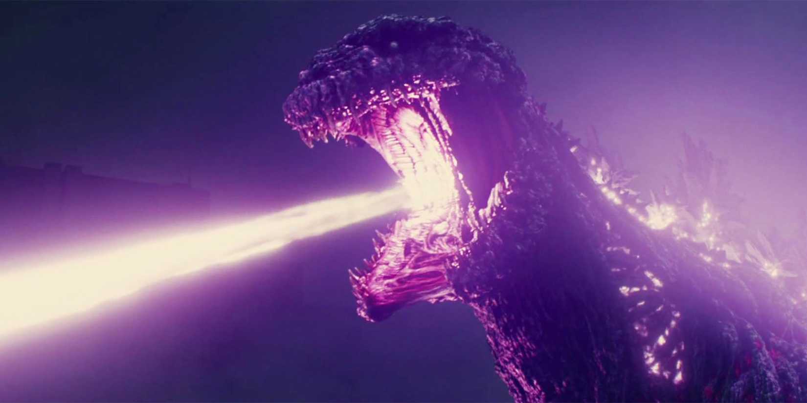 Shin Godzilla using its atomic breath