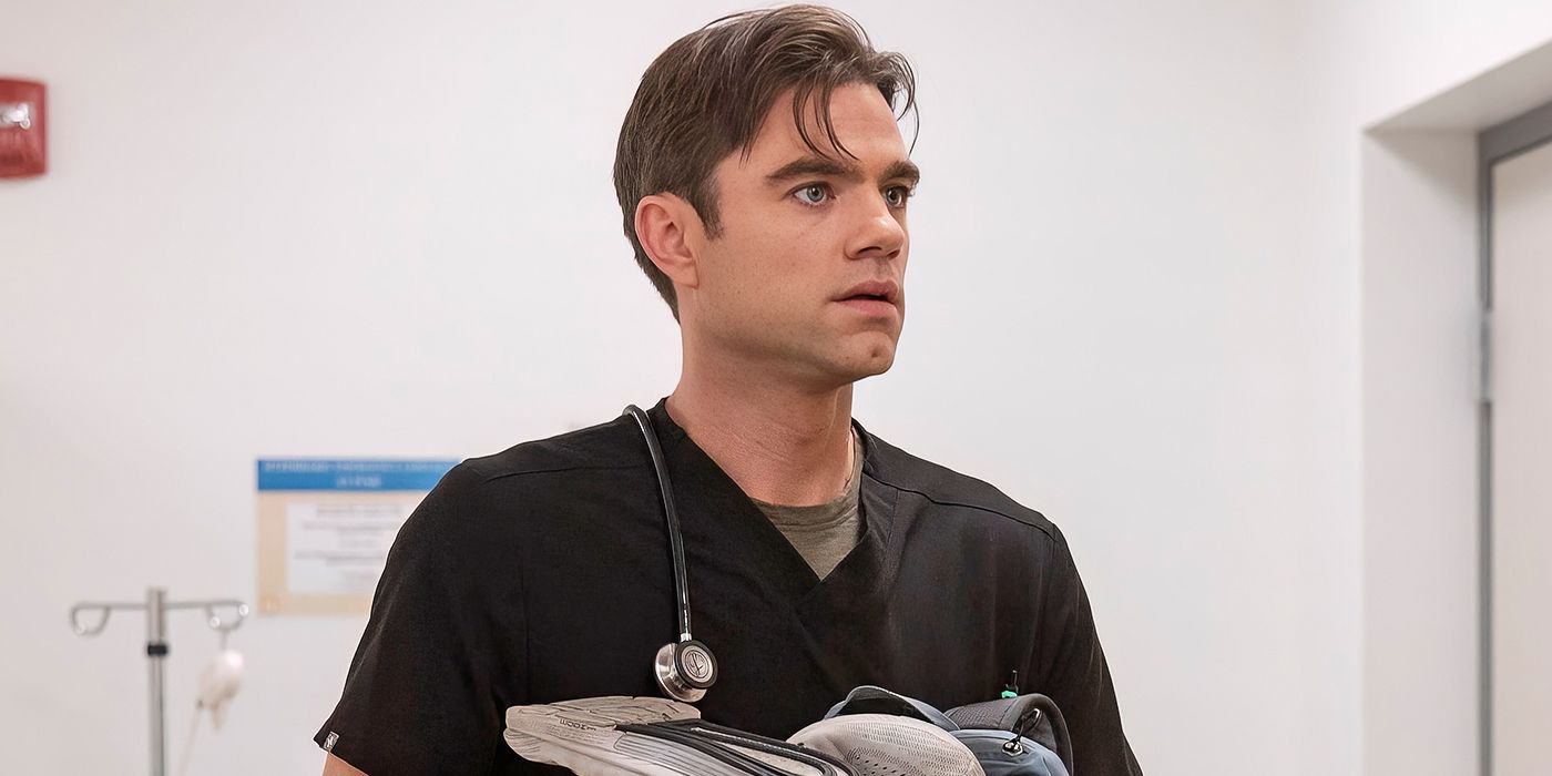 Patrick Ball as Dr. Langdon in The Pitt