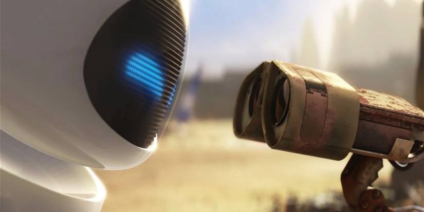 WALL•E and Eve approaching each other