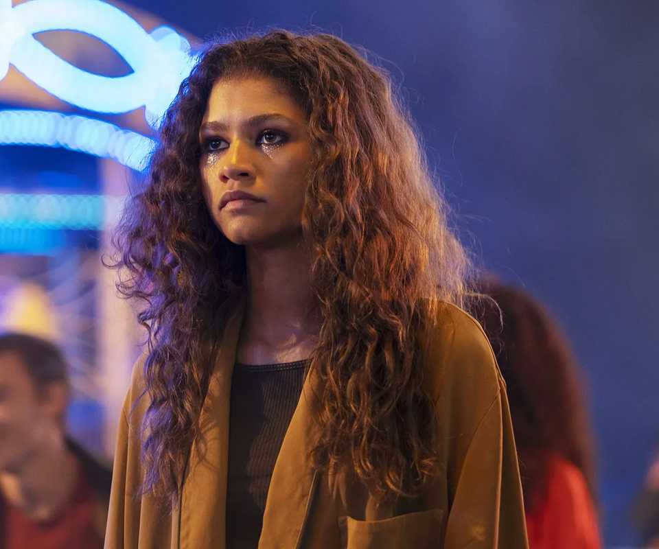 Zendaya as Rue Bennett in Euphoria