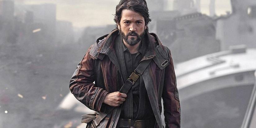 Diego Luna as Cassian Andor as he walks in an episode of 'Andor.'