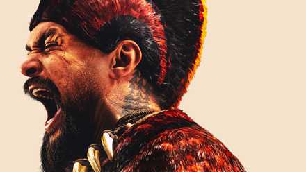 Jason Momoa yelling in 'Chief of War'