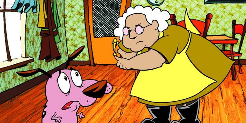 Muriel scolding Courage in the dining room