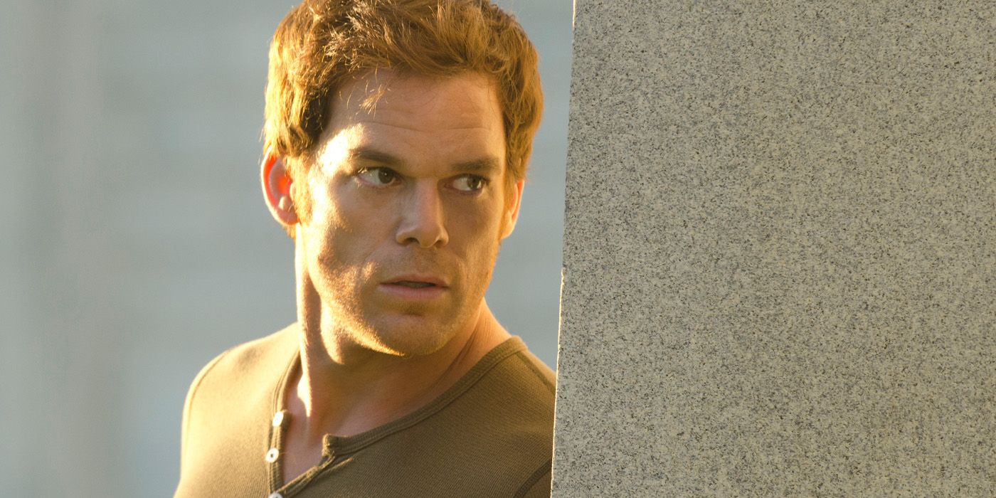 Dexter's Michael C Hall peaking around a corner