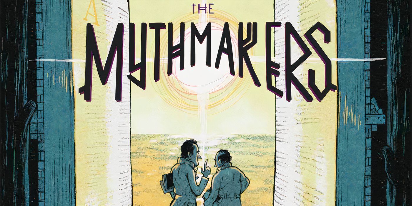 Animated versions of C.S. Lewis and J.R.R. Tolkien share a chat on the cover of The Mythmakers
