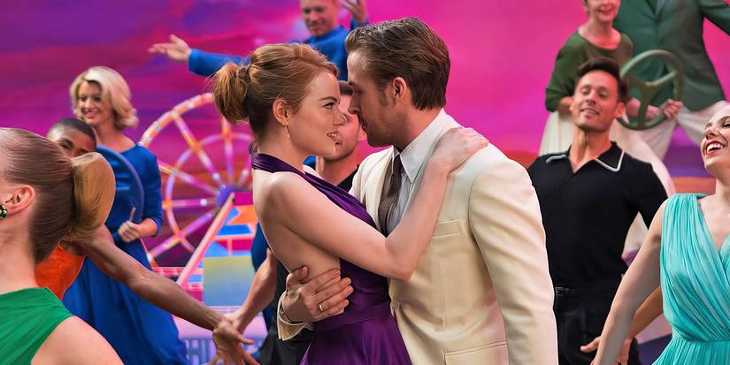 Emma Stone as Mia and Ryan Gosling as Sebastian in La-La-Land