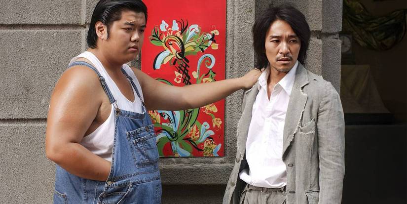Lam Chi-chung as Bone and Stephen Chow as Sing in Kung Fu Hustle